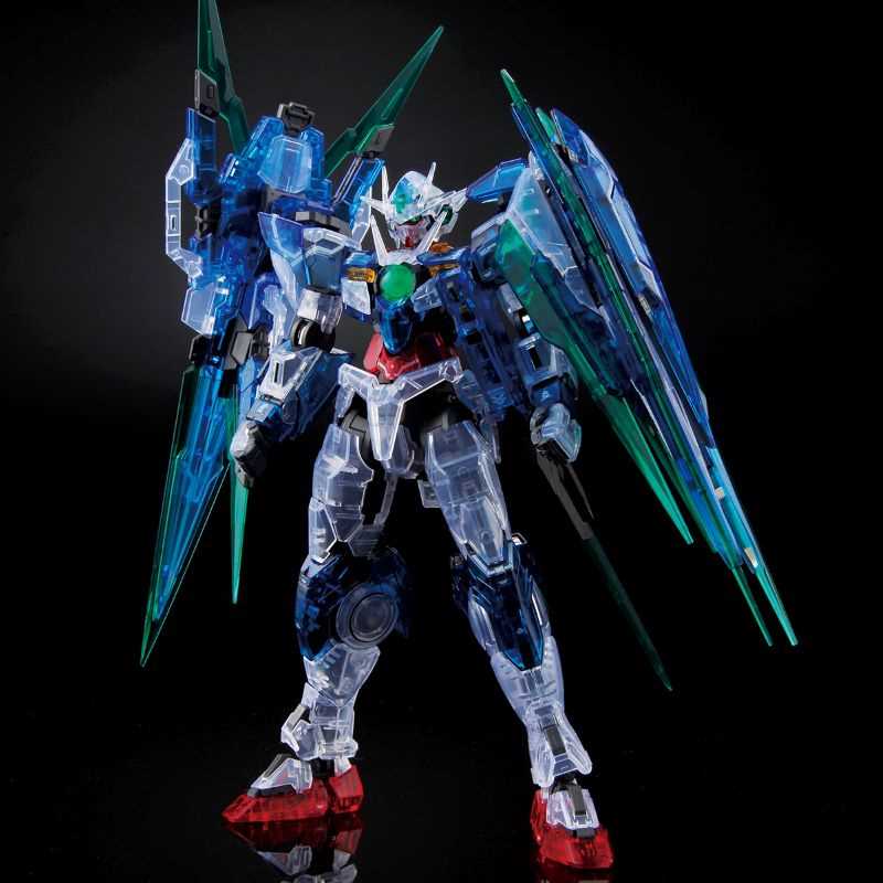 P-Bandai RG 1/144 The Gundam Base Limited OO Qan[T] Full Saber [Clear Color]