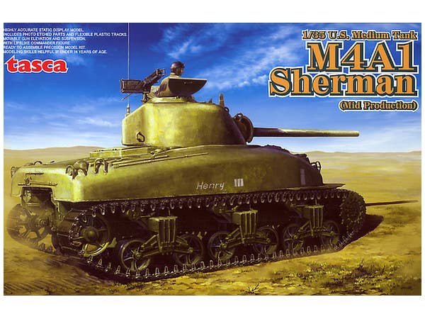 Asuka 1/35 U.S. Medium Tank M4A1 Sherman (Mid Production) | 4571229090609