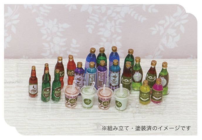 Asuka Miniature Spice 1/24 Diorama Alcoholic Drinks Set A with Decals | 4571229094010