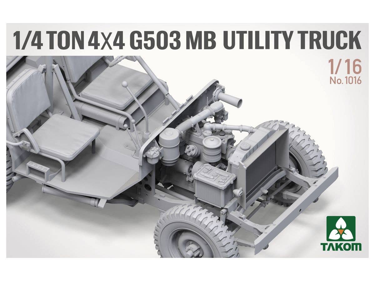 Takom 1/16 scale 1/4 Ton 4x4 G503 MB Utility Truck | 4897051422334