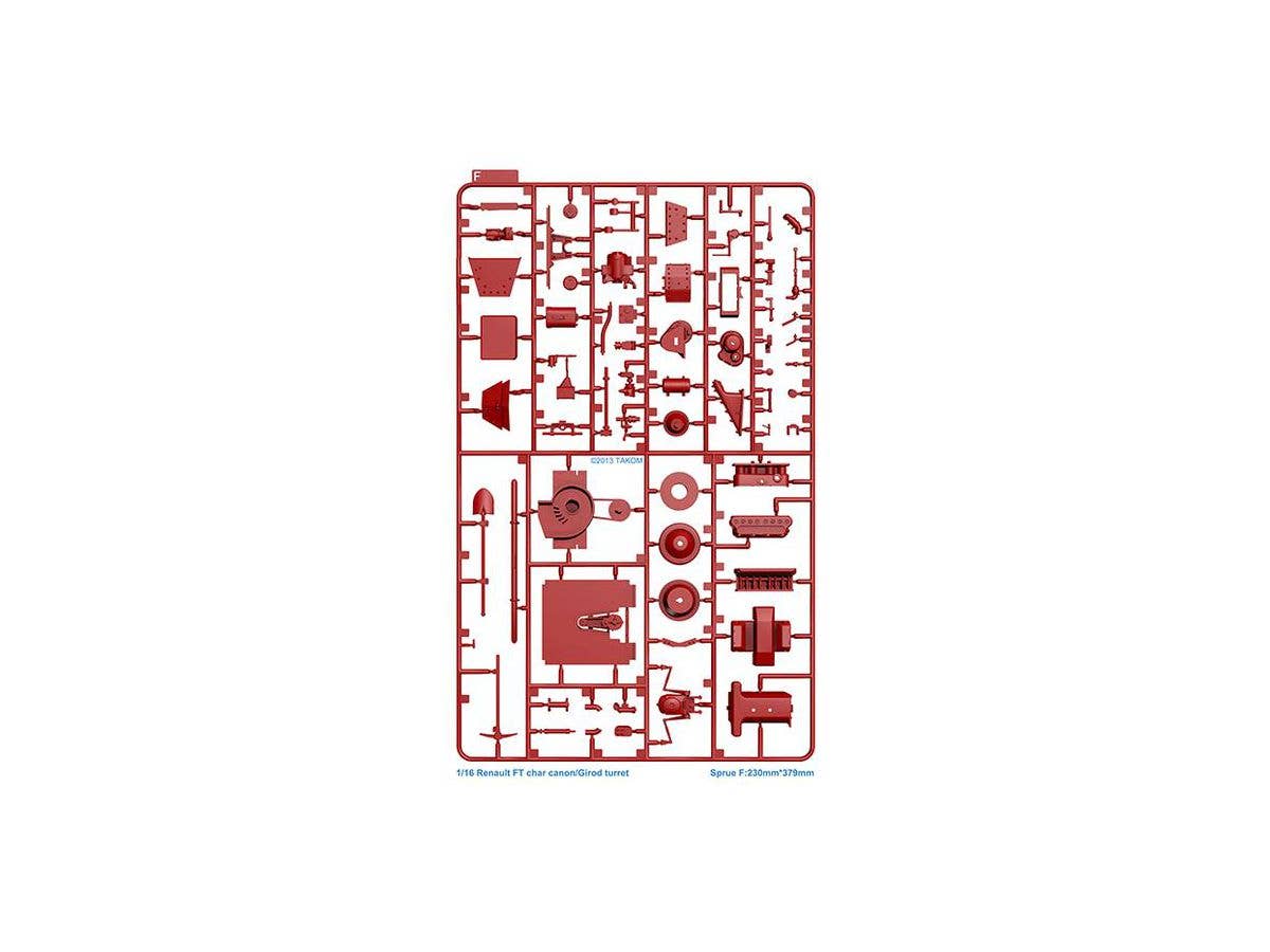 Takom 1/16 French Light Tank Renault FT char canon/Girod turret | 4897051420019