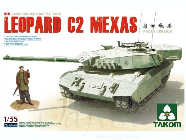 Takom 1/35 Canadian MBT Leopard C2 MEXAS (Proto Version) Tank | 4897051420040