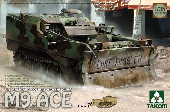 Takom 1/35 US Armored Combat Earthmover M9 ACE | 4897051420415