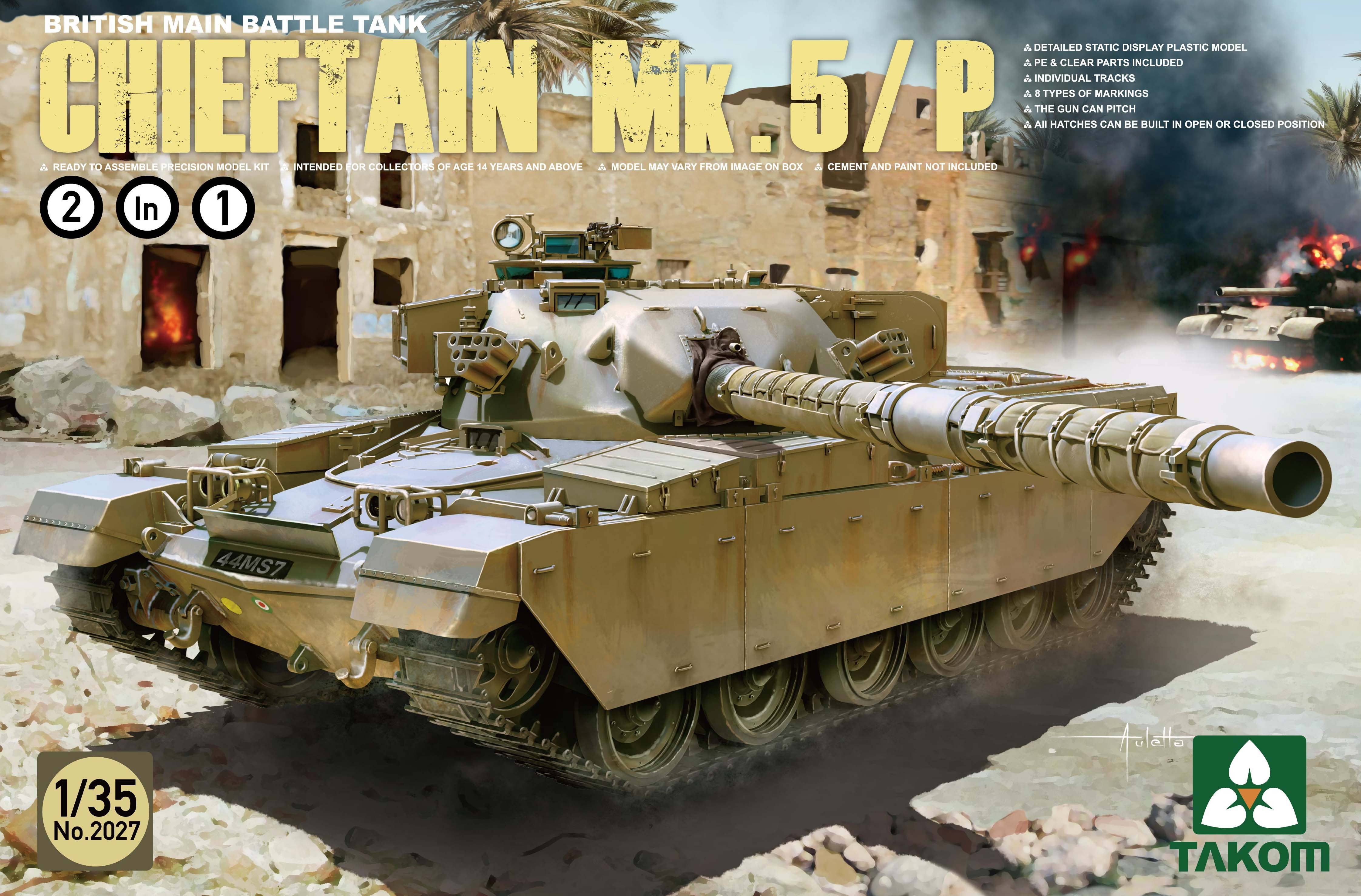 Takom 1/35 British Main Battle Tank Chieftain Mk.5/P 2 in 1 | 4897051420361