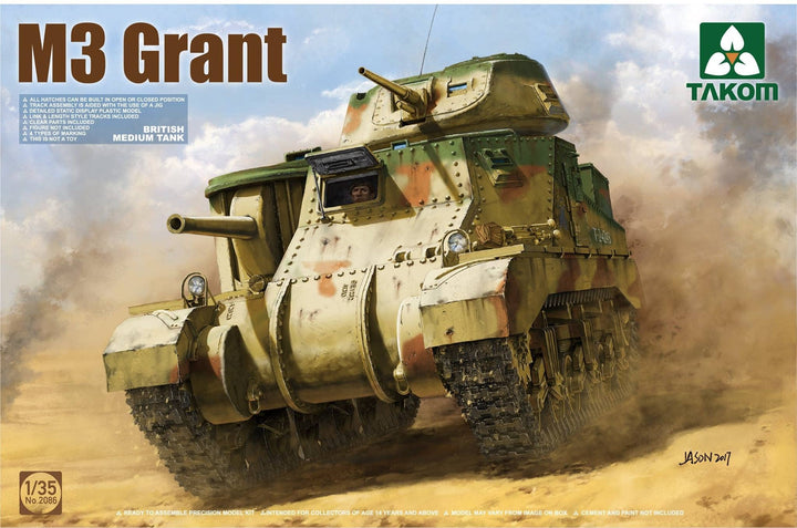Takom 1/35 British Medium Tank M3 Grant | 4897051420972