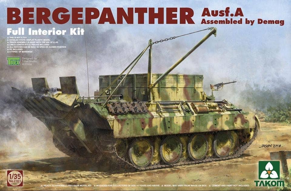 Takom 1/35 Bergepanther Ausf. A (Full Interior Kit) | 4897051421207