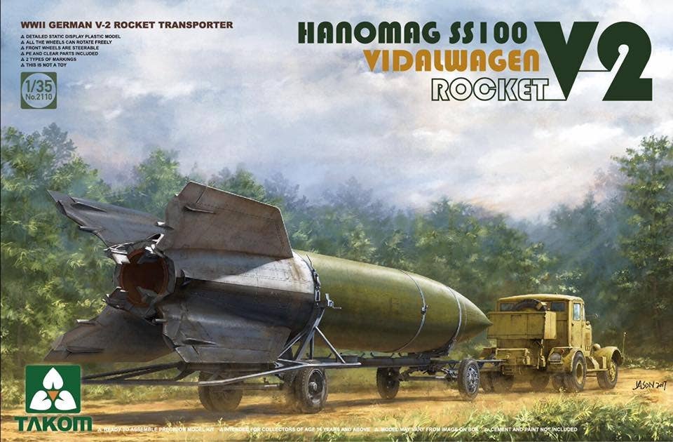 Takom 1/35 V-2 Rocket Vidalwagen Hanomag SS100 | 4897051421047