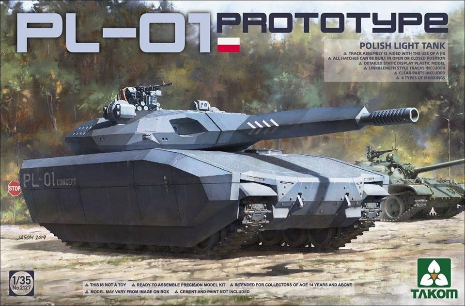 Takom 1/35 Polish PL-01 Prototype Light Tank | 4897051421542