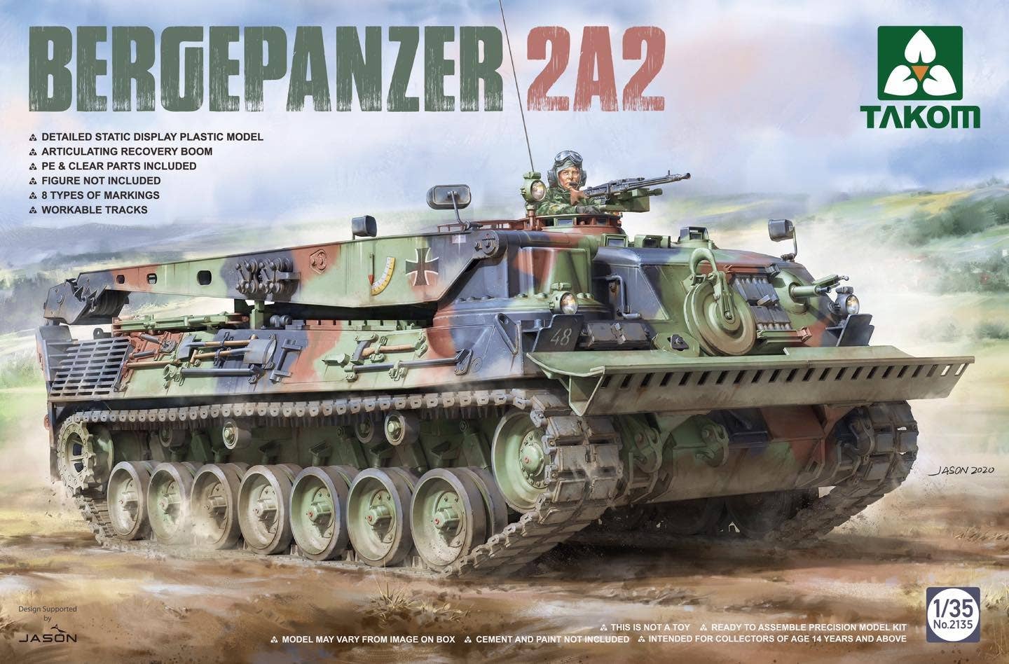 Takom 1/35 Bergepanzer 2A2 Tank | 4897051421764