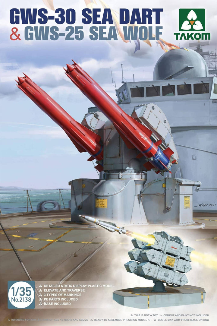 Takom 1/35 GWS-30 Sea Dart & GWS-25 Sea Wolf | 4897051421917