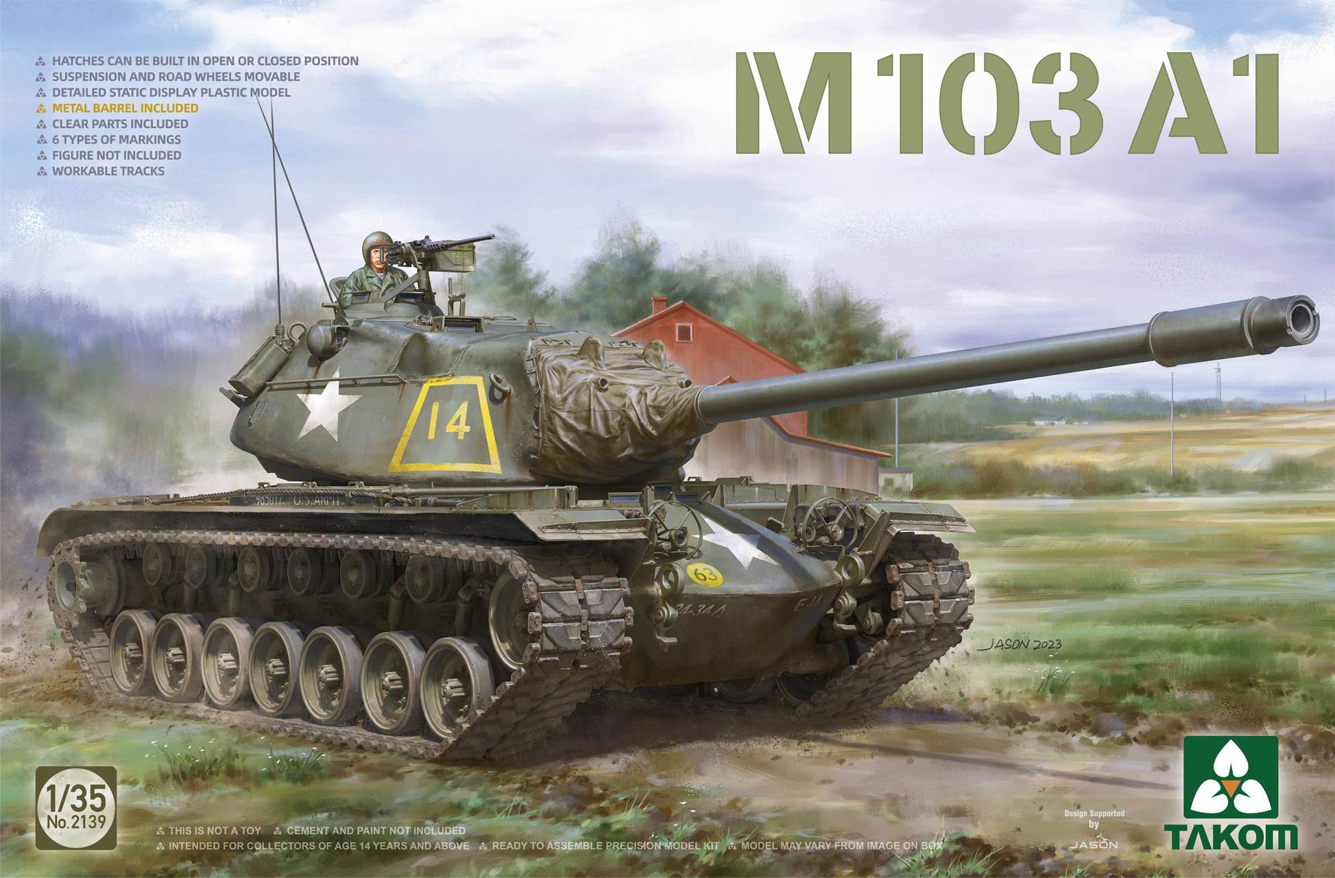 Takom 1/35 M103 A1 Heavy Tank | 4897051422570
