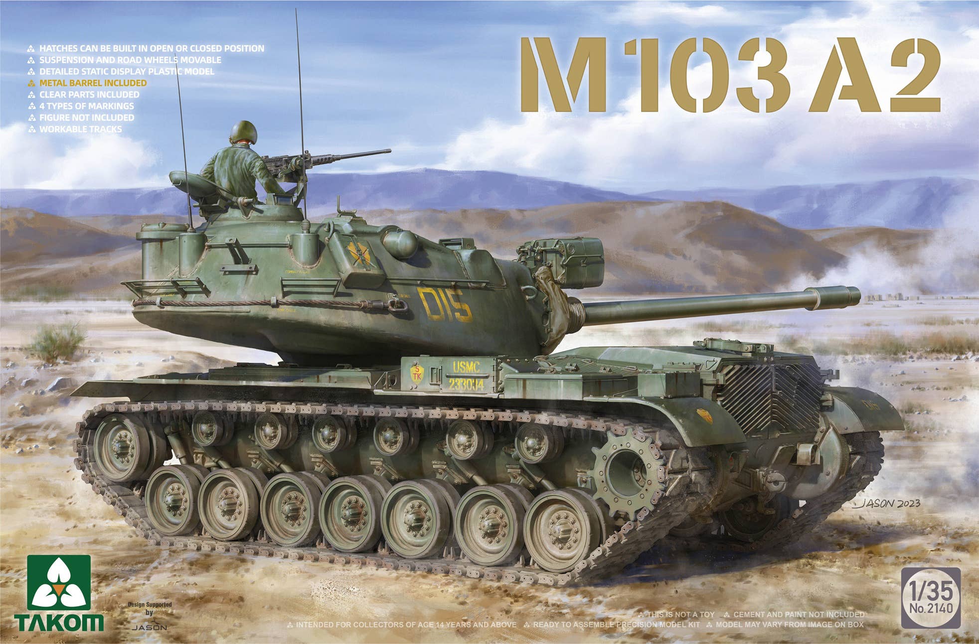 Takom 1/35 M103 A2 Heavy Tank | 4897051422587