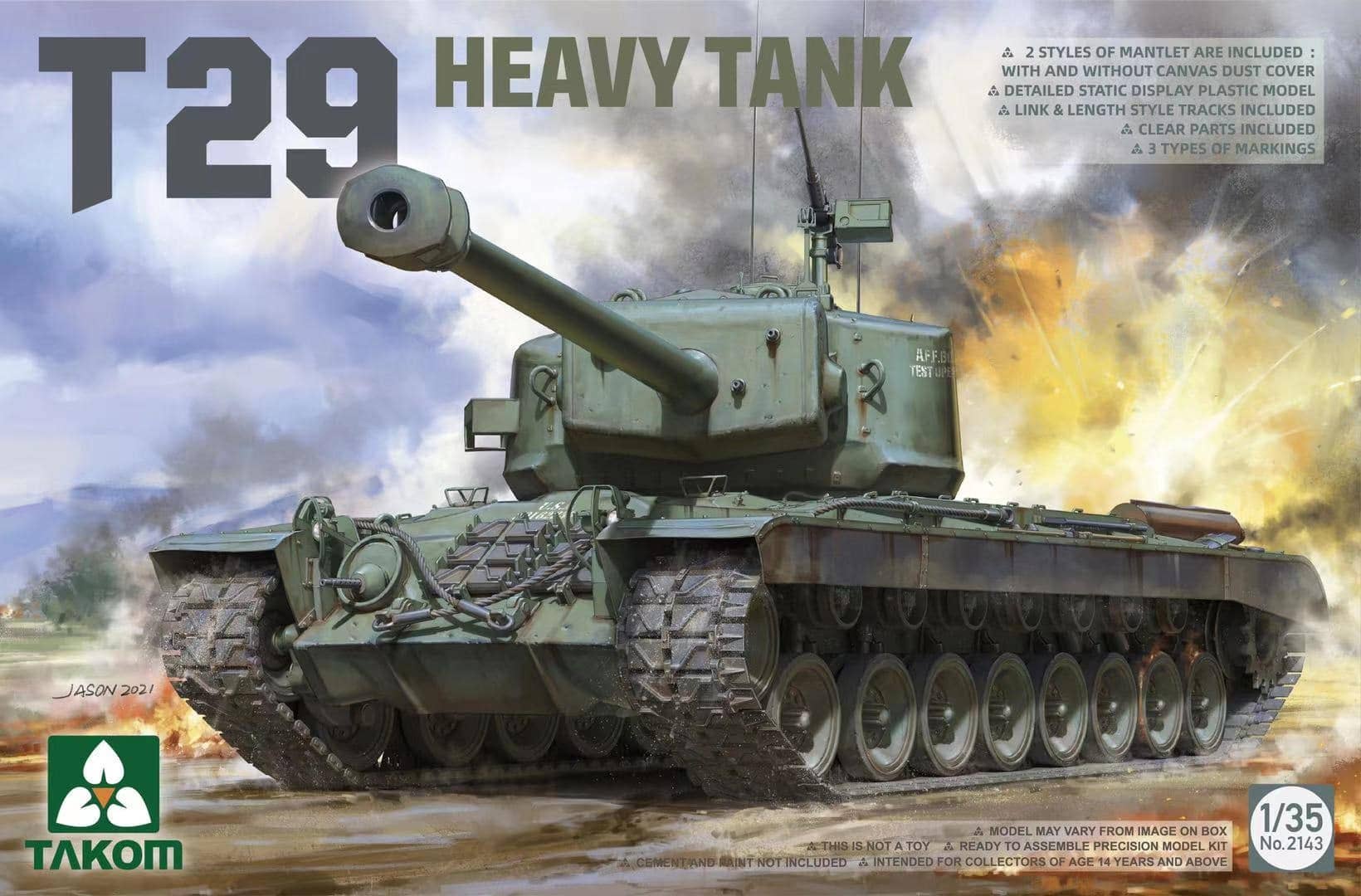 Takom 1/35 U.S. Heavy Tank T29 | 4897051421863