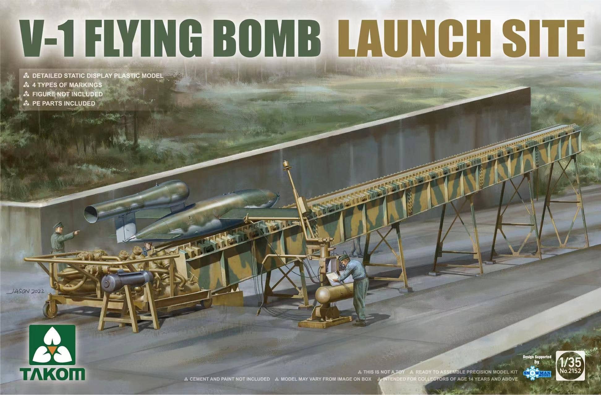 Takom 1/35 V-1 Flying Bomb Launch Site | 4897051422204