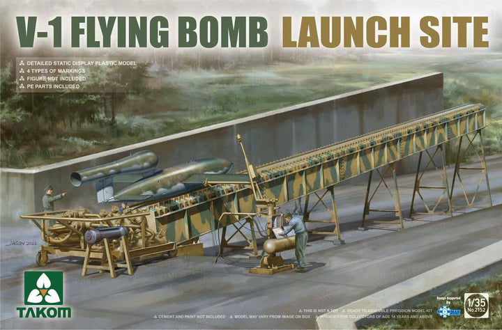 Takom 1/35 V-1 Flying Bomb Launch Site | 4897051422204