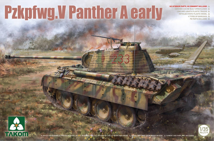 Takom 1/35 Pzkpfwg.V Panther A early | 4897051422693