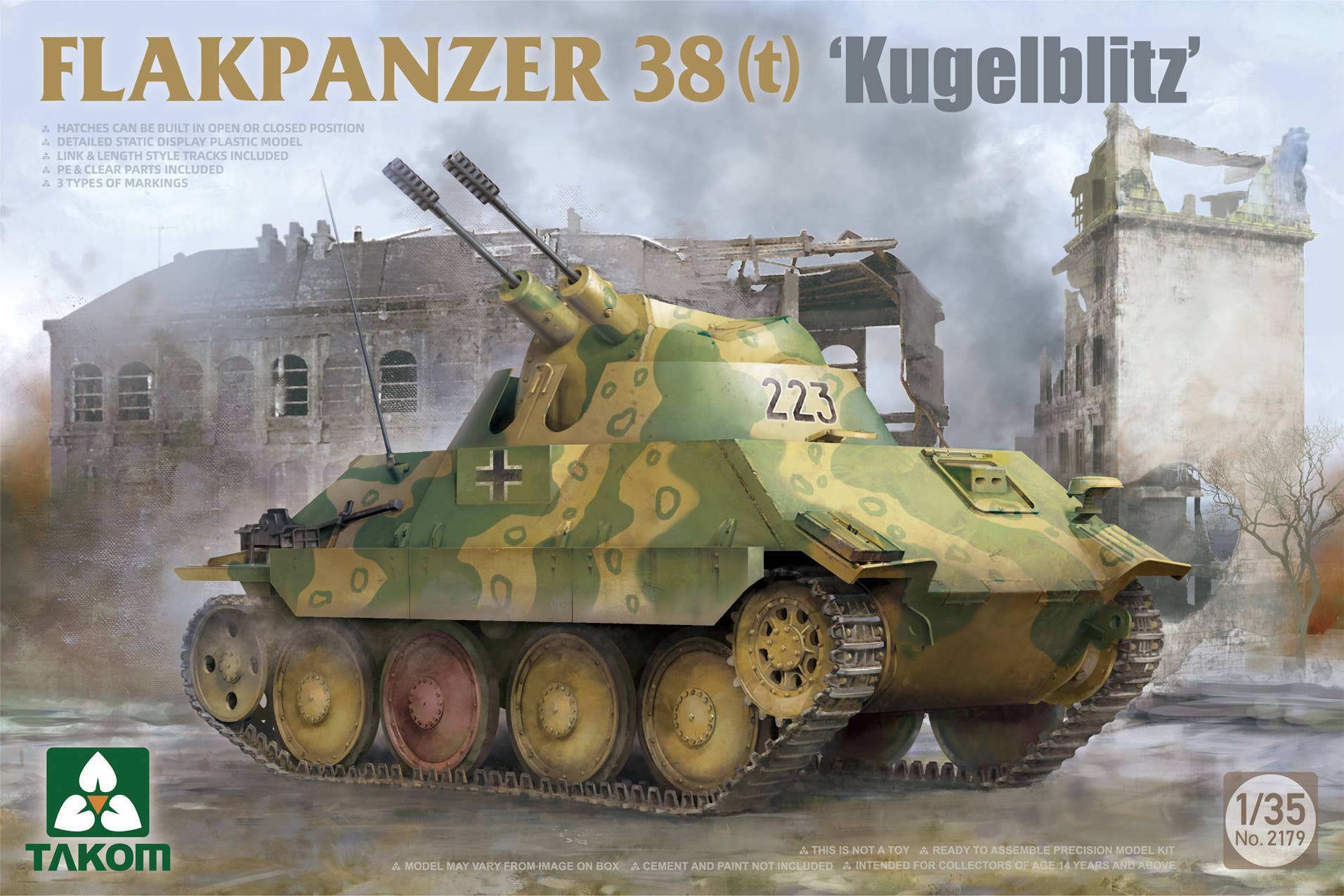 Takom 1/35 Flakpanzer 38(t) "Kugelblitz" | 4897051422990