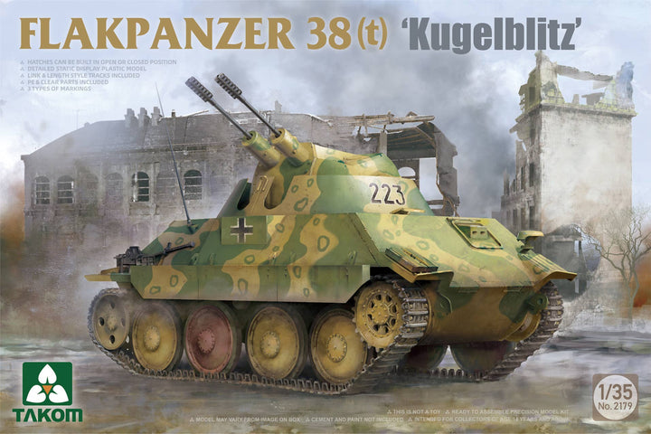Takom 1/35 Flakpanzer 38(t) "Kugelblitz" | 4897051422990