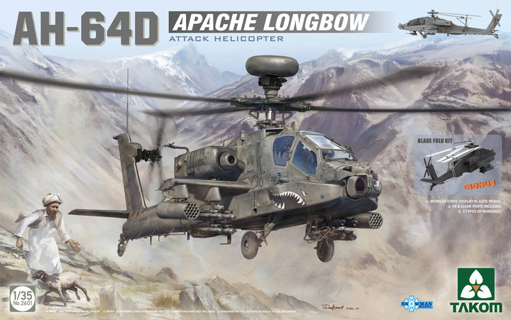 Takom 1/35 AH-64D Apache Longbow Attack Helicopter | 4897051422501