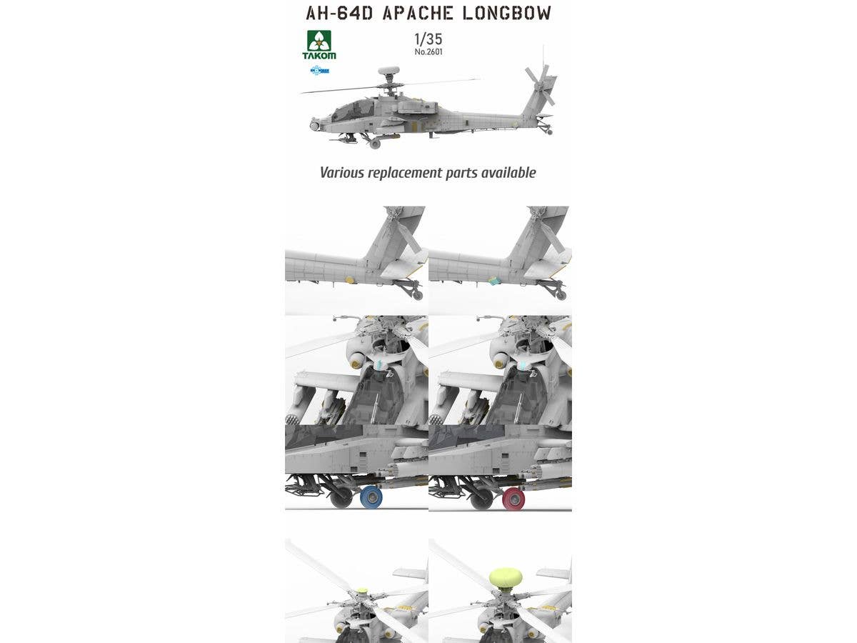 Takom 1/35 AH-64D Apache Longbow Attack Helicopter | 4897051422501