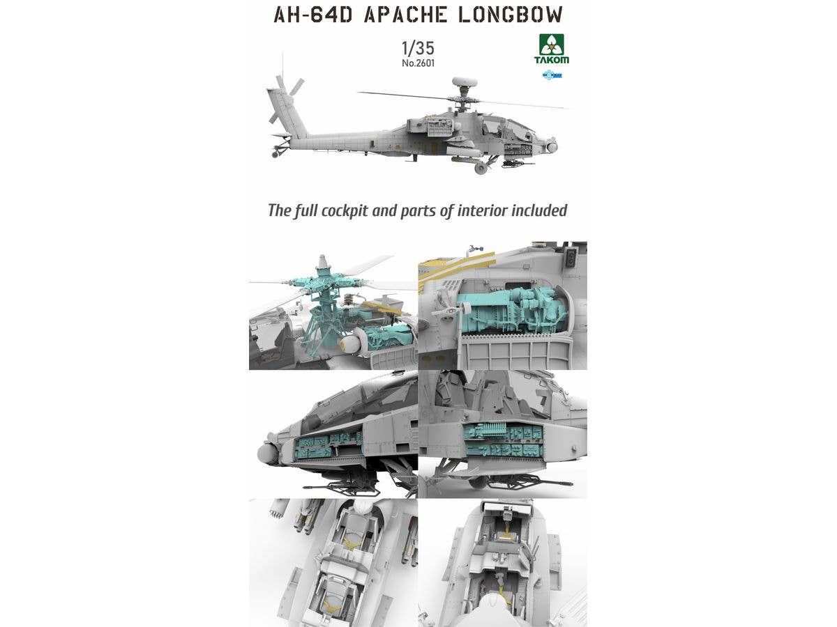 Takom 1/35 AH-64D Apache Longbow Attack Helicopter | 4897051422501