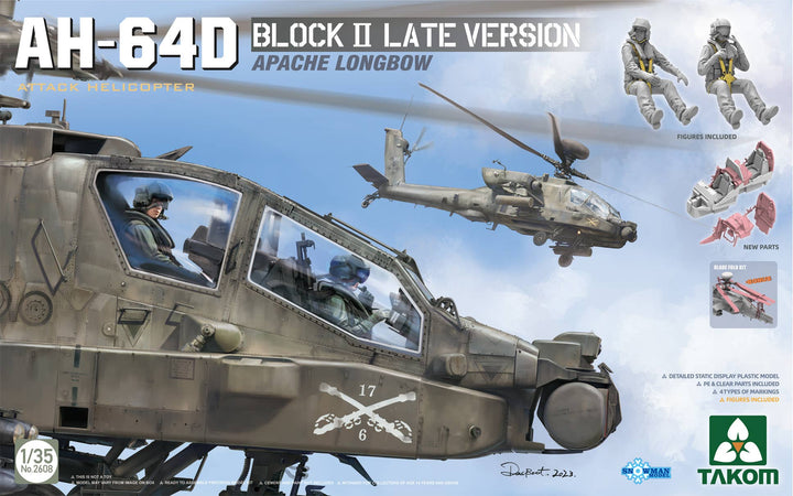 Takom 1/35 AH-64D Attack Helicopter Apache Longbow Block II Late Version | 4897051422815