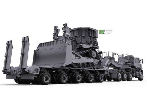 Takom 1/72 U.S.  M1070 & M1000 w/D9R  70 Ton Tank Transporter w/Bulldozer | 4897051421344