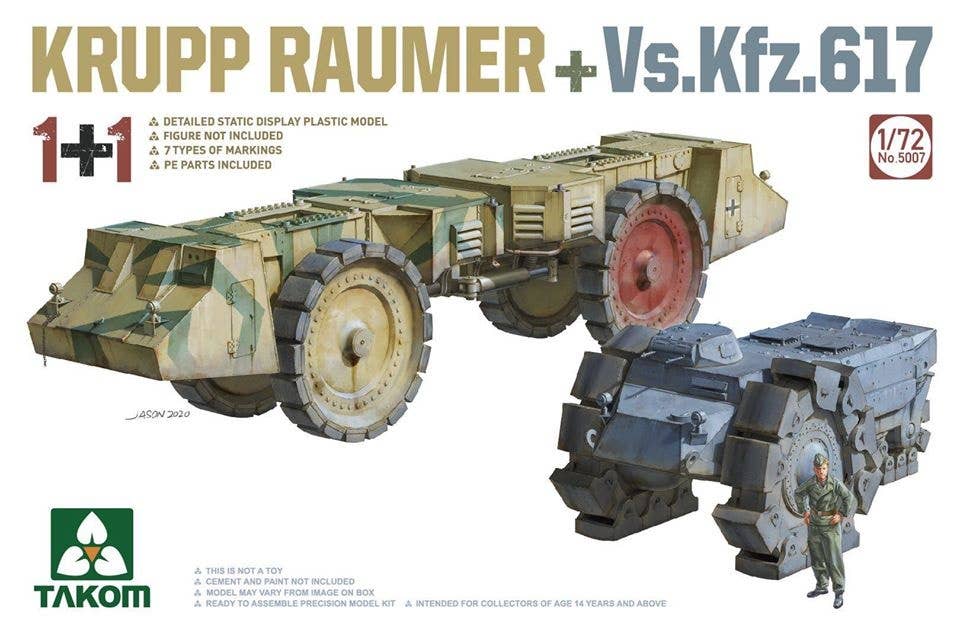 Takom 1/72 KRUPP RAUMER+Vs.Kfz.617 (1+1) | 4897051421719