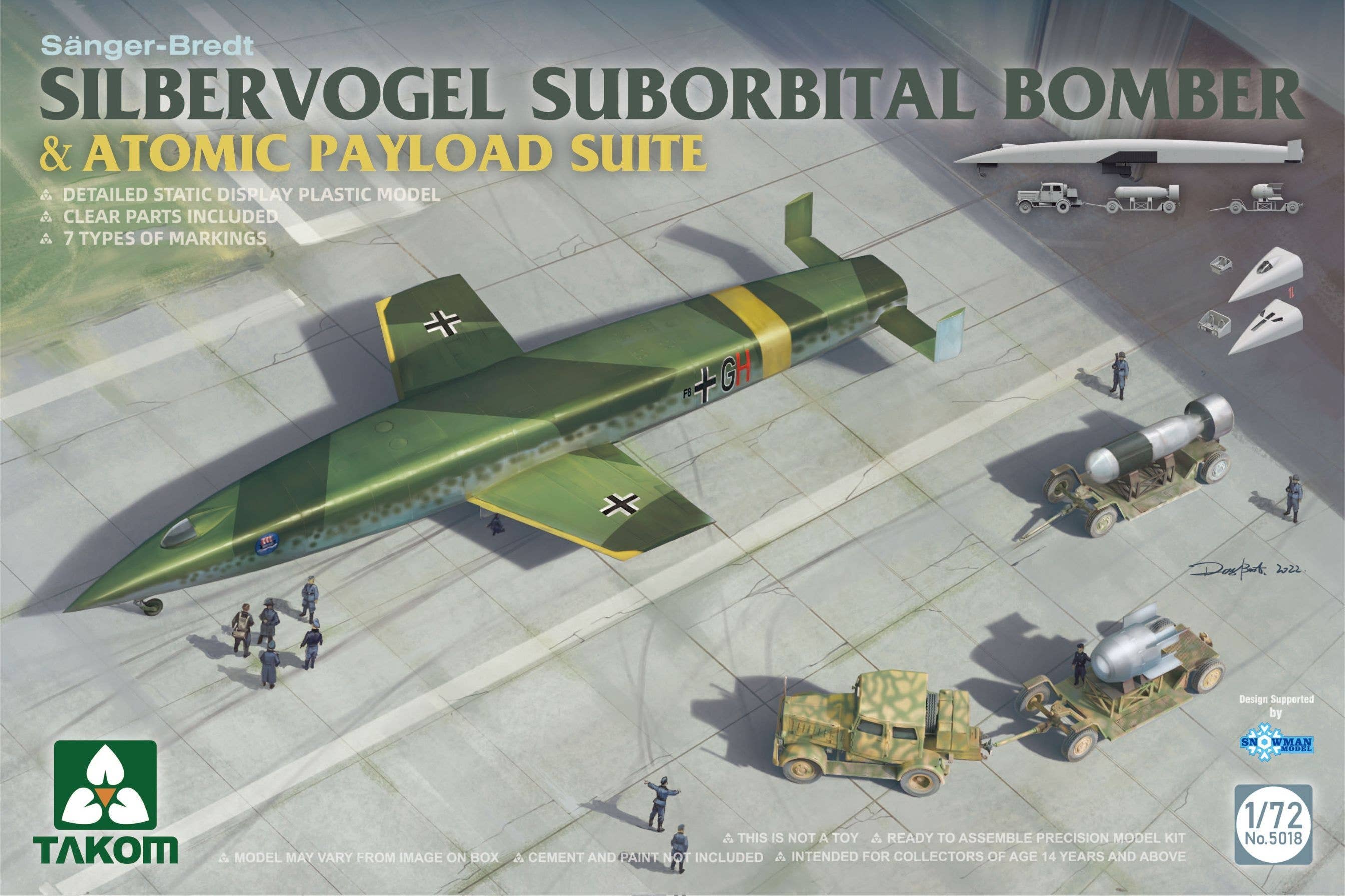 Takom 1/72 Silbervogel Suborbital Bomber & Atomic Payload Suite | 4897051422327