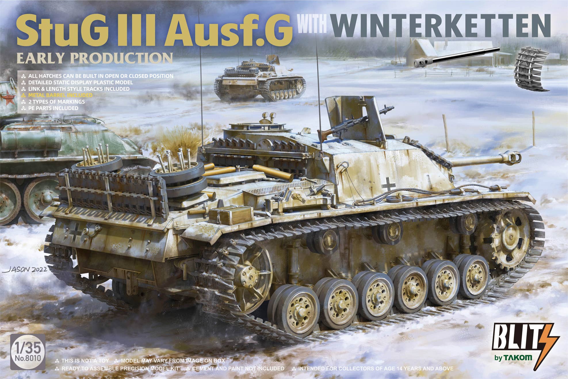 Takom 1/35 Stug.III Ausf.G Early Production With Winterketten | 4897051422495