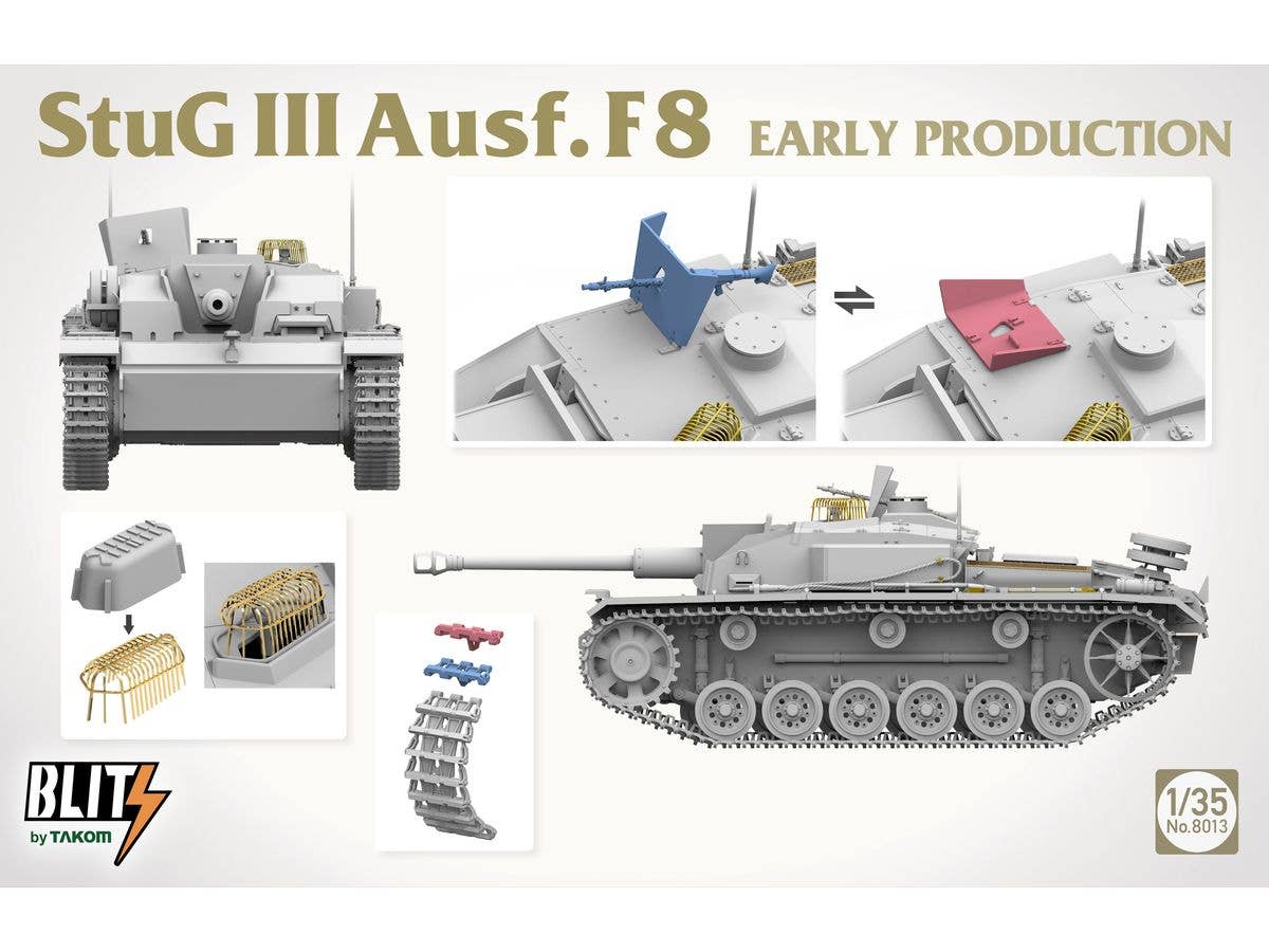 Takom 1/35 StuG III Ausf.F8 Early Prodution | 4897051422648