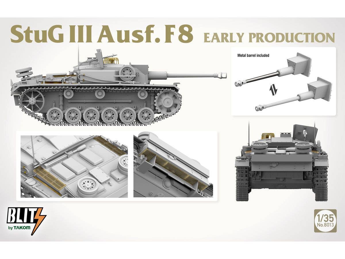 Takom 1/35 StuG III Ausf.F8 Early Prodution | 4897051422648