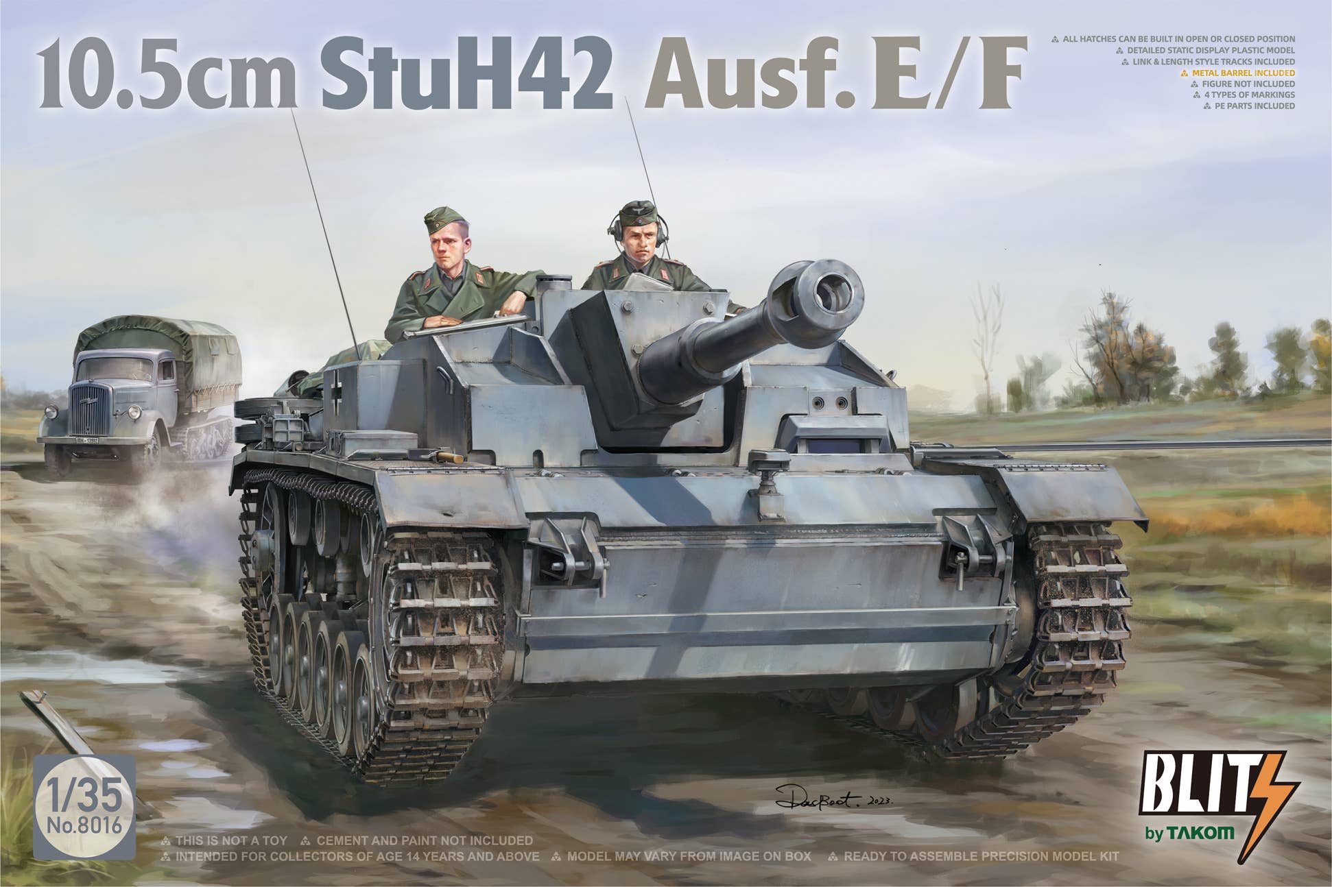 Takom 1/35 10.5cm StuH42 Ausf.E/F | 4897051422792