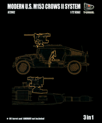 T-Model 1/72 3 sets in 1 Modern US M153 CROWS II System | 6953391972095