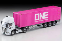 Tomica Limited Vintage 1/64 LV-N292B Hino Profia 40ft Marine Container Trailer One | 4543736256021