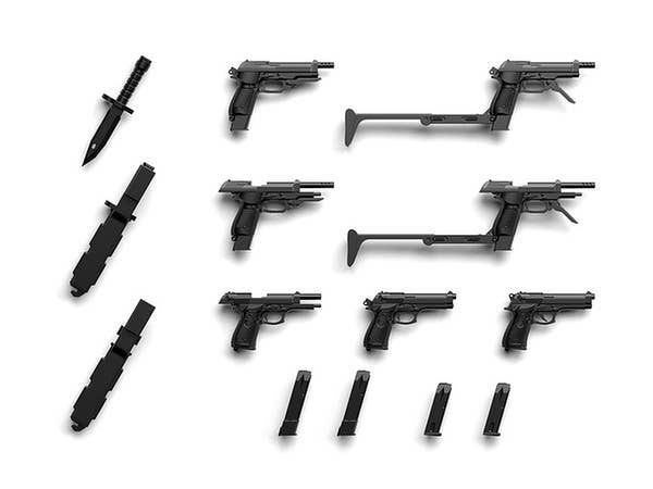 TomyTec Little Armory 1/12 LA049 M9 & M93R Type Weapons | 4543736291084