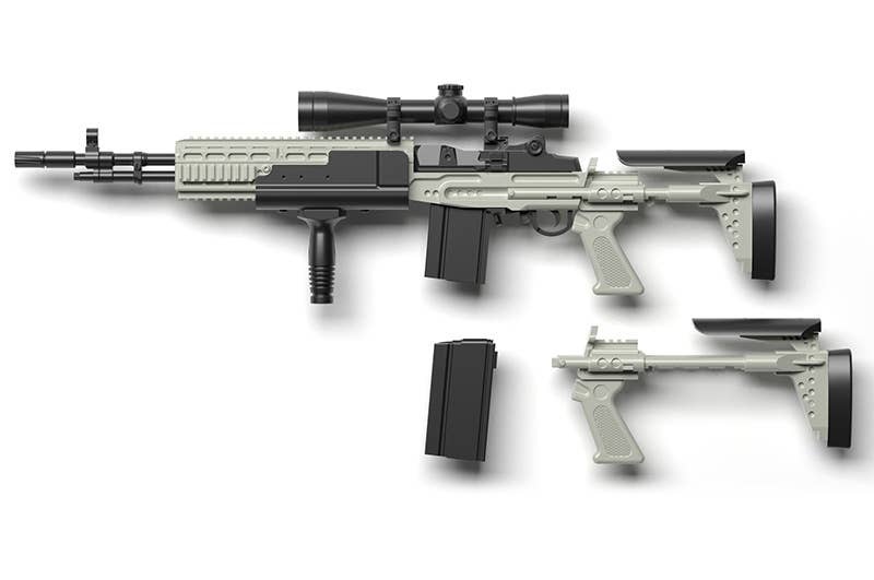 TomyTec Little Armory 1/12 LA051 Mk14 Mod0 Enhanced Battle Rifle | 4543736300397
