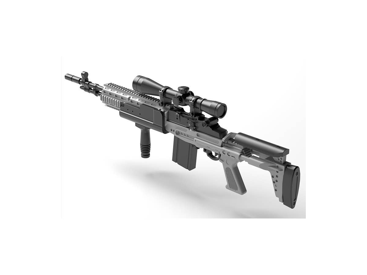 TomyTec Little Armory 1/12 LA051 Mk14 Mod0 Enhanced Battle Rifle | 4543736300397