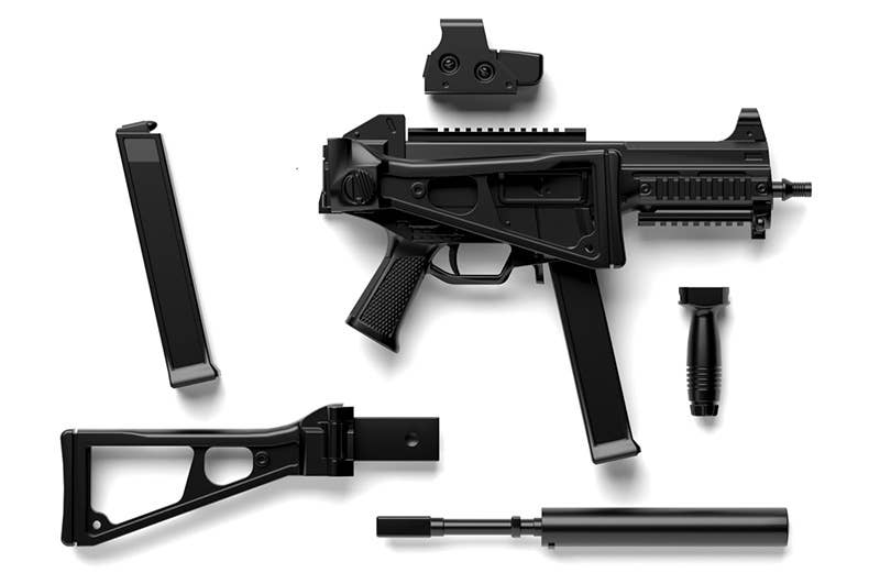 TomyTec Little Armory 1/12 LADF02 Dolls Frontline UMP45 Type Rifle | 4543736303435