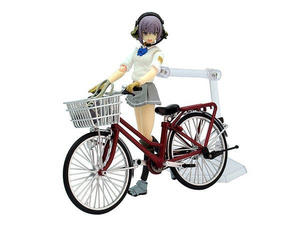 TomyTec Little Armory 1/12 LM005 Commuting Bicycle Defense School Maroon | 4543736312116