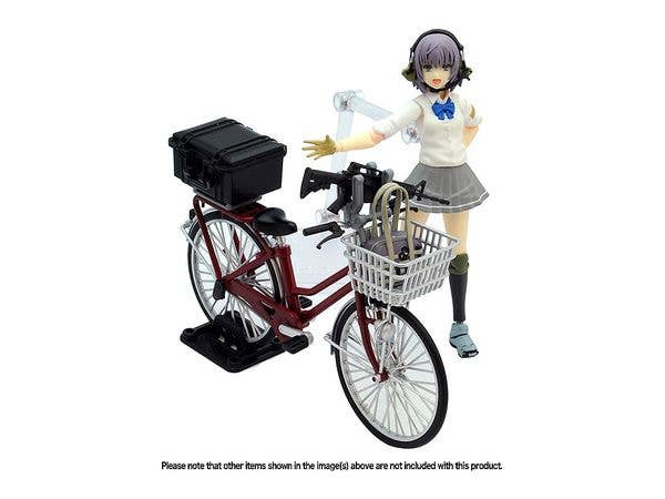 TomyTec Little Armory 1/12 LM006 Commuting Bicycle Defense School Silver | 4543736312123