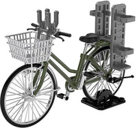 TomyTec Little Armory 1/12 LM007 Commuting Bicycle Defense School Olive Drab | 4543736312178