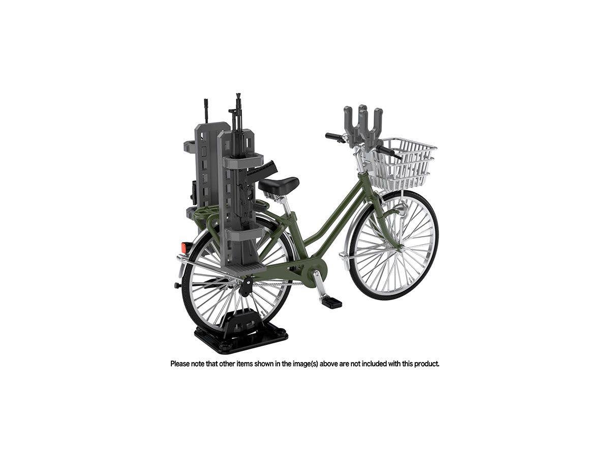 TomyTec Little Armory 1/12 LM007 Commuting Bicycle Defense School Olive Drab | 4543736312178