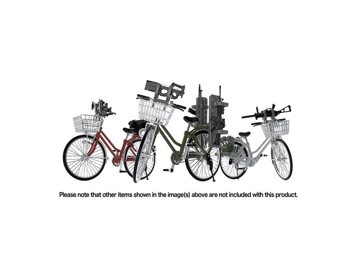 TomyTec Little Armory 1/12 LM007 Commuting Bicycle Defense School Olive Drab | 4543736312178