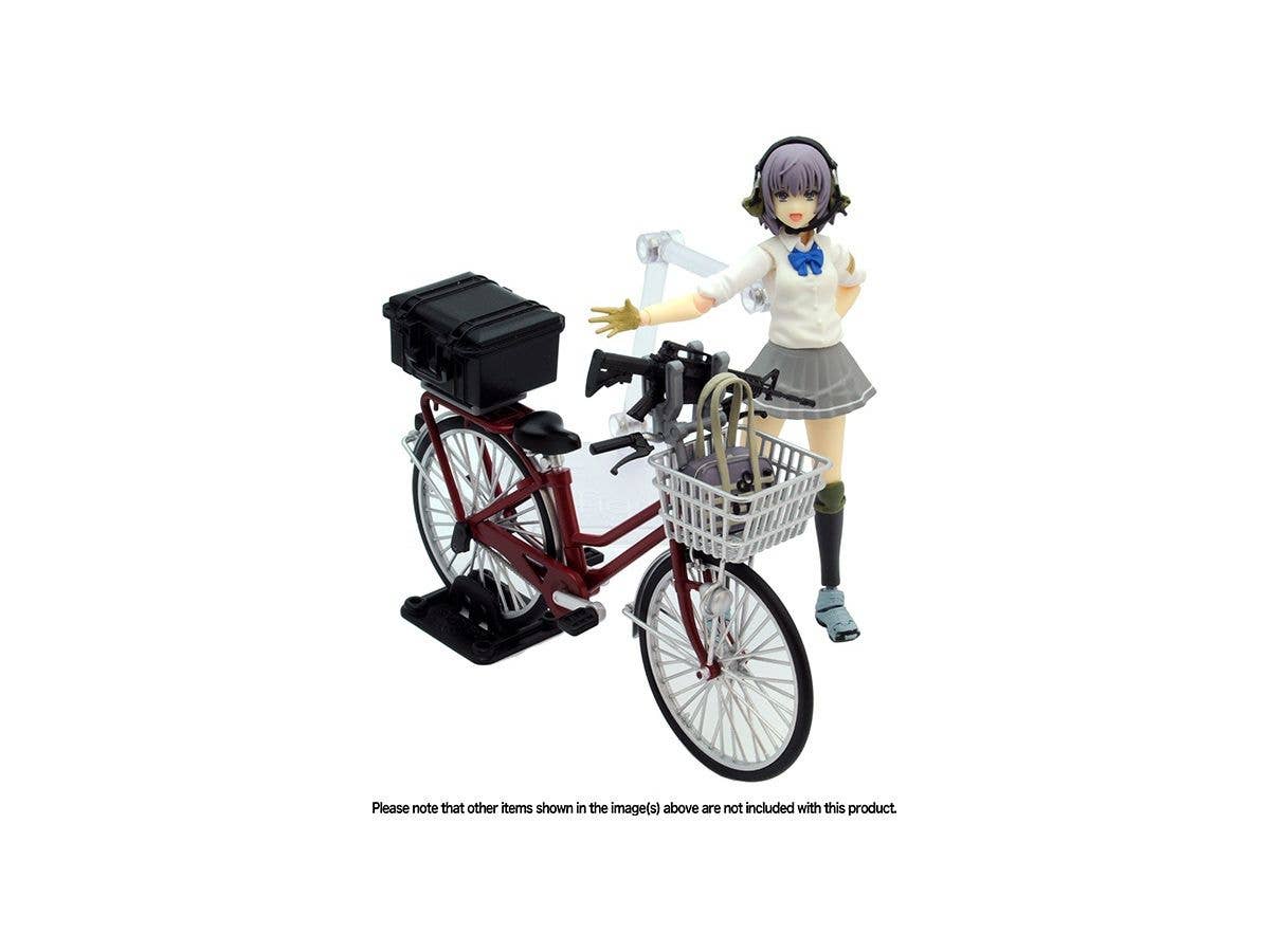 TomyTec Little Armory 1/12 LM007 Commuting Bicycle Defense School Olive Drab | 4543736312178