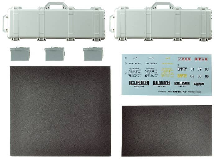 TomyTec Little Armory 1/12 LD038 Military Hard Case A3 White/Grey | 4543736318798
