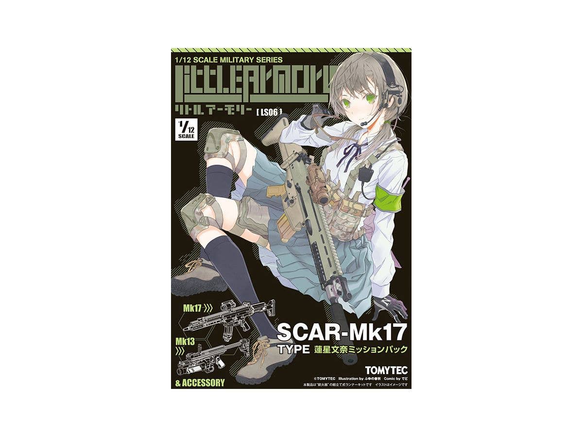 TomyTec Little Armory 1/12 LS06 SCAR-Mk17 Renboshi Fumina Mission Pack | 4543736319009