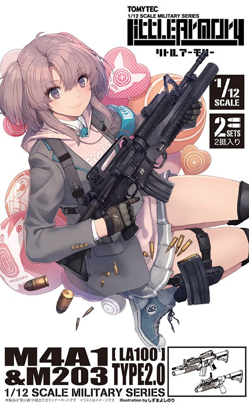 TomyTec Little Armory 1/12 LA100 M4A1 & M203 Type 2.0 Carbine - P-REX Hobby