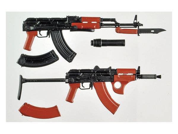 TomyTec Little Armory 1/12 LA079 AKMS & AKMSU Type Rifles | 4543736320661