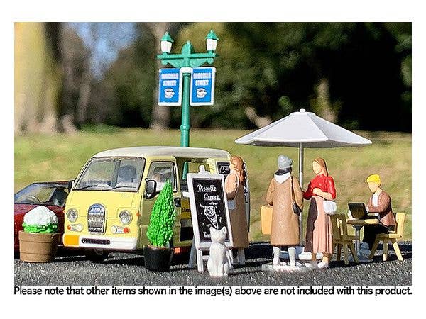 TomyTec Diocolle 64 1/64 #Car Snap 15a Crepe Shop Subaru Sambar Dias with 3 figures | 4543736321613